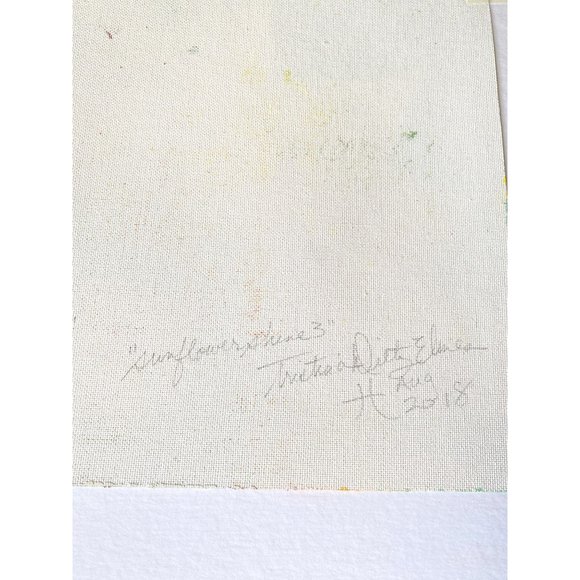 Original Art ‘Sunflower Shine 3’ Oil Marker by Artist Tristina Dietz Elmes Decor - Picture 5 of 6